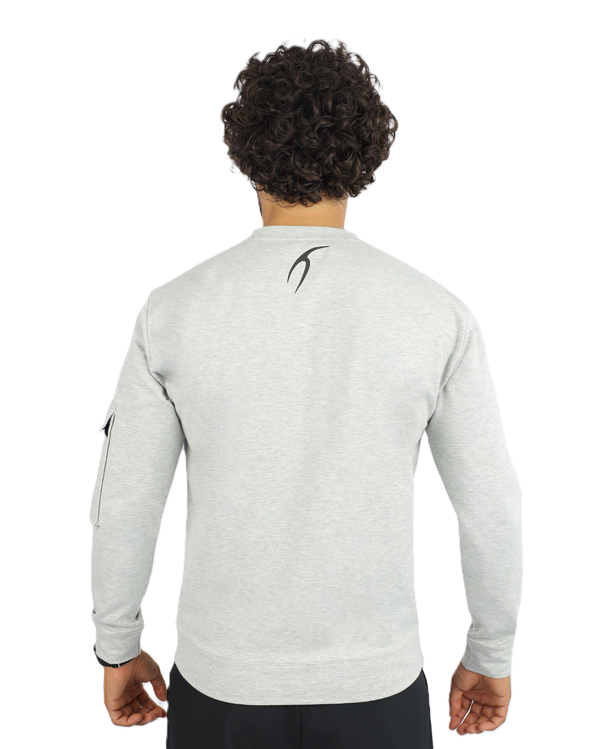 Men's Long-Sleeve Gray T-Shirt-Atum -83057940