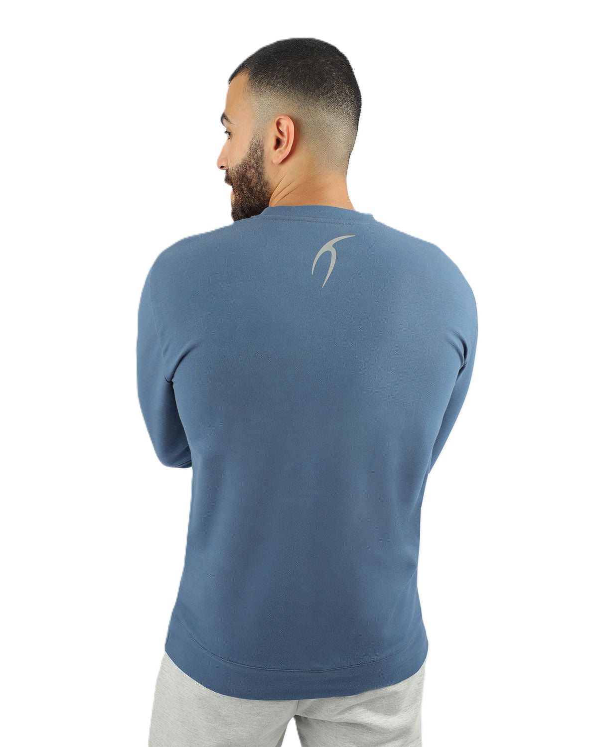 Men's Long-Sleeve Navy T-Shirt-Atum -37978431