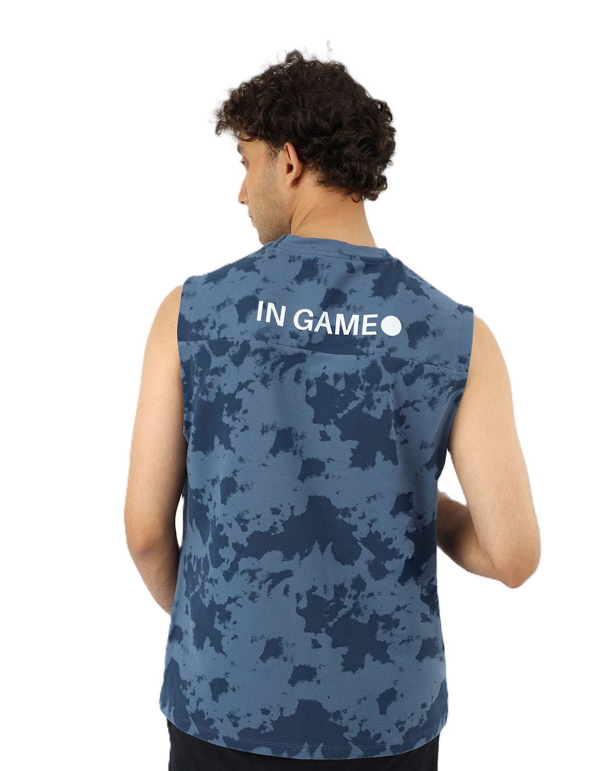 Men's Essential Navy Tank Top-Atum -54251244