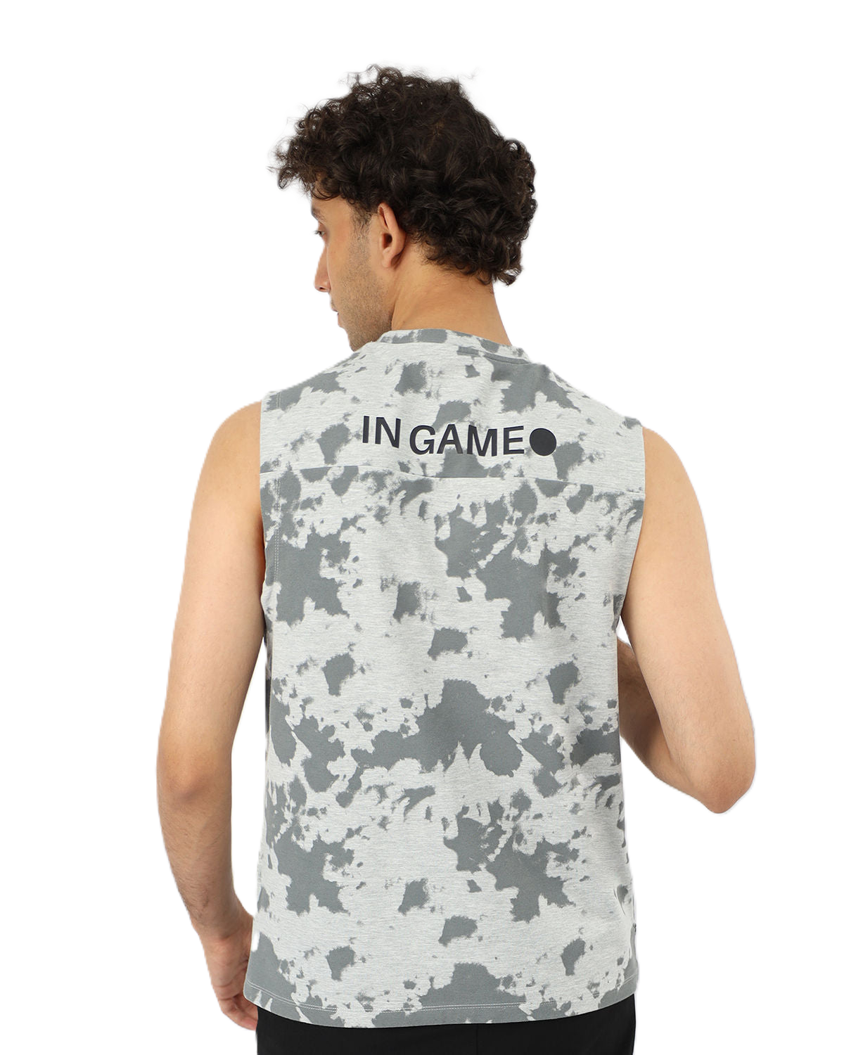 Men's Essential Gray Tank Top-Atum -97129072
