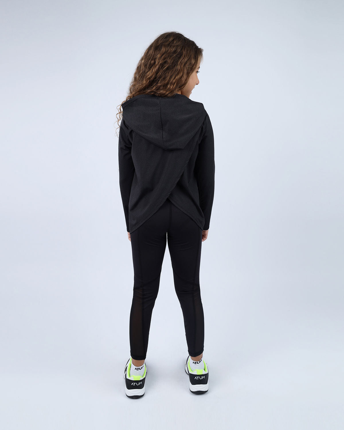 Vivid Long-Sleeve Black Hoodie-Atum -65169290