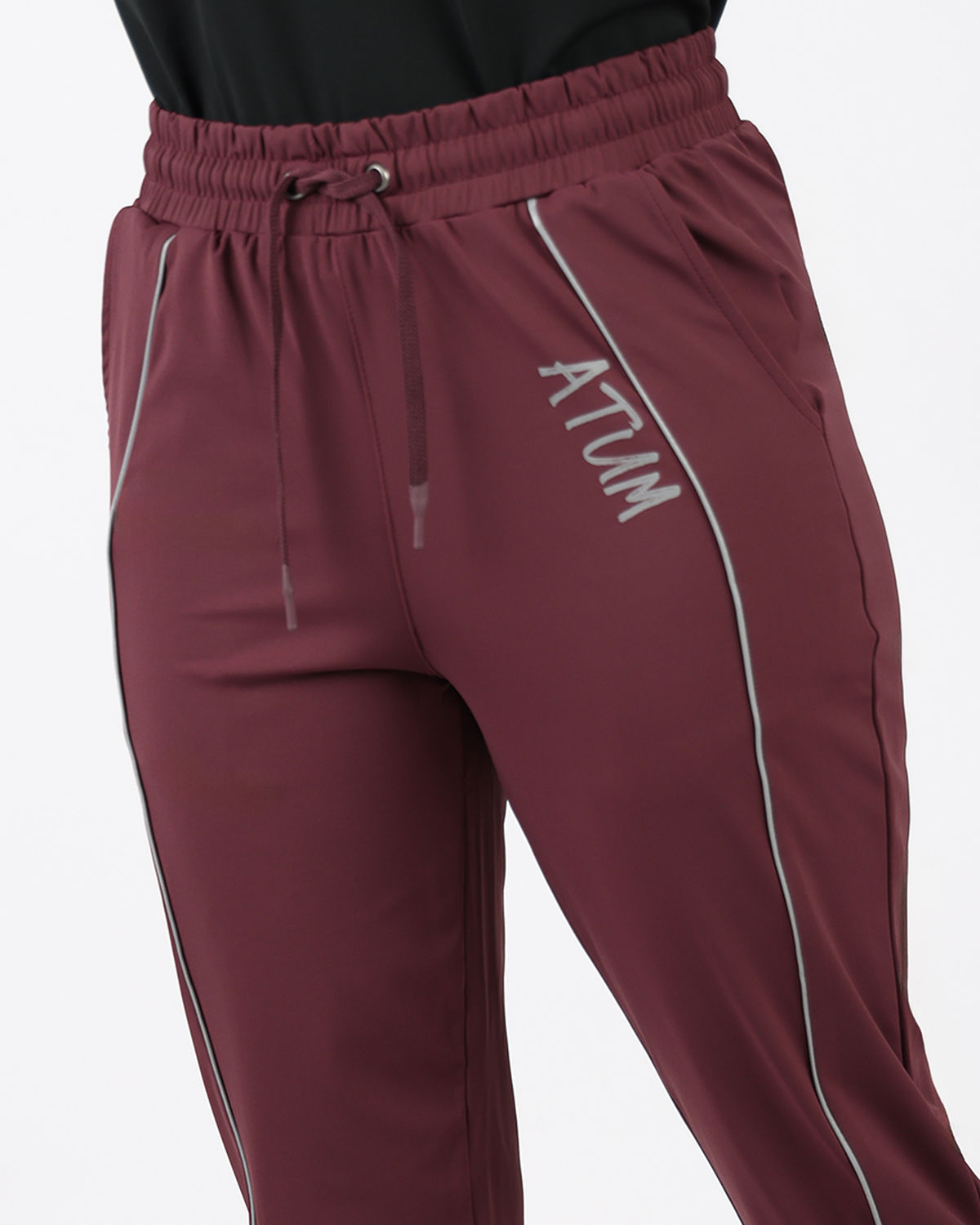 Relaxed Fit Burgundy Pants-Atum -97533913