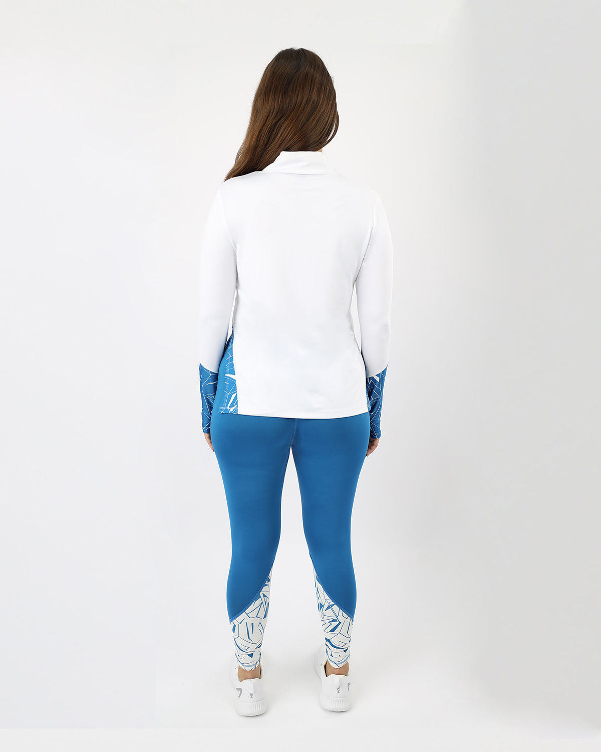 Printed Women's Blue Leggings-Atum -41983195