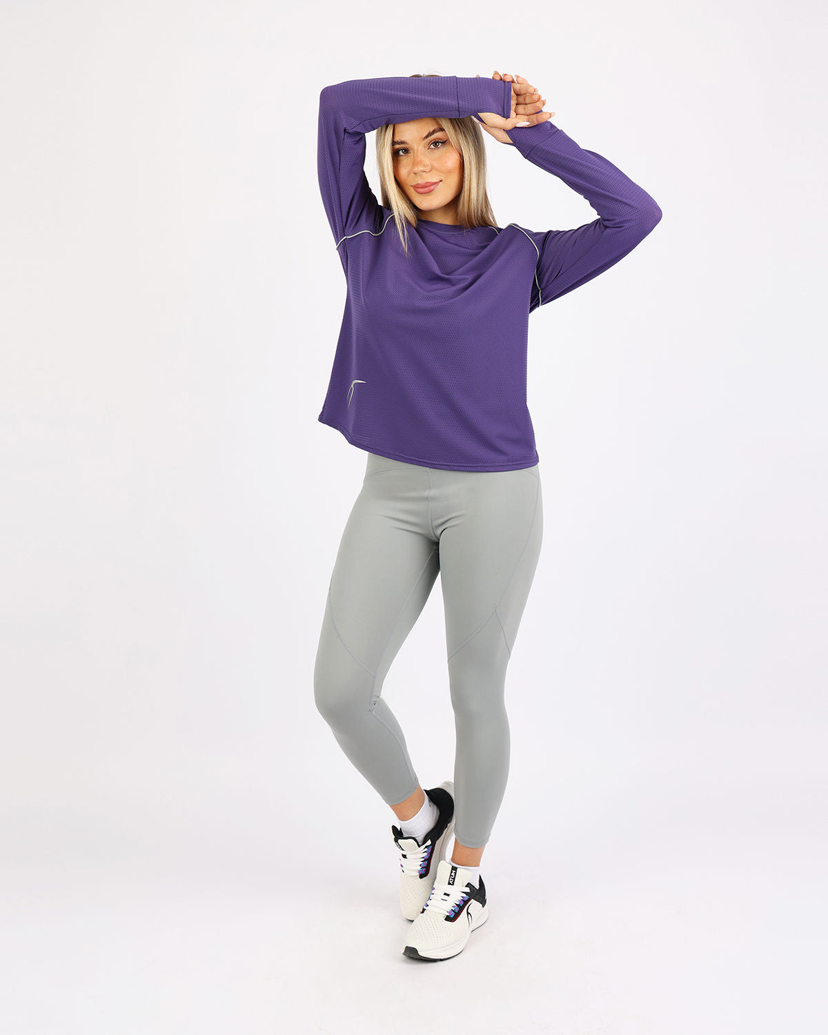 Long-Sleeve Training Purple Top-Atum -75840086