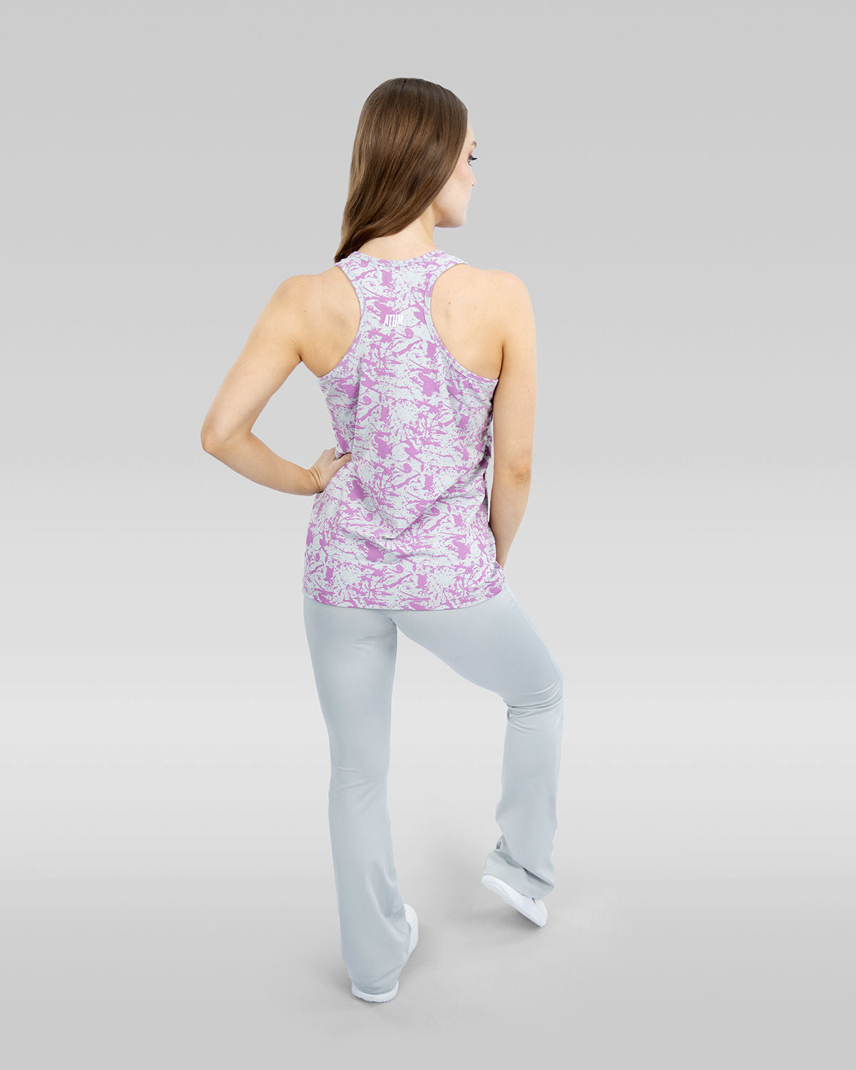 Printed Violet Tank Top