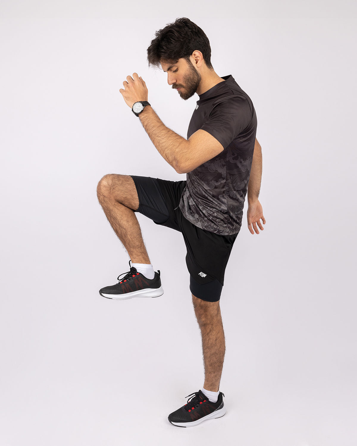 Hidden Pocket Black Training Short-Atum -91966784