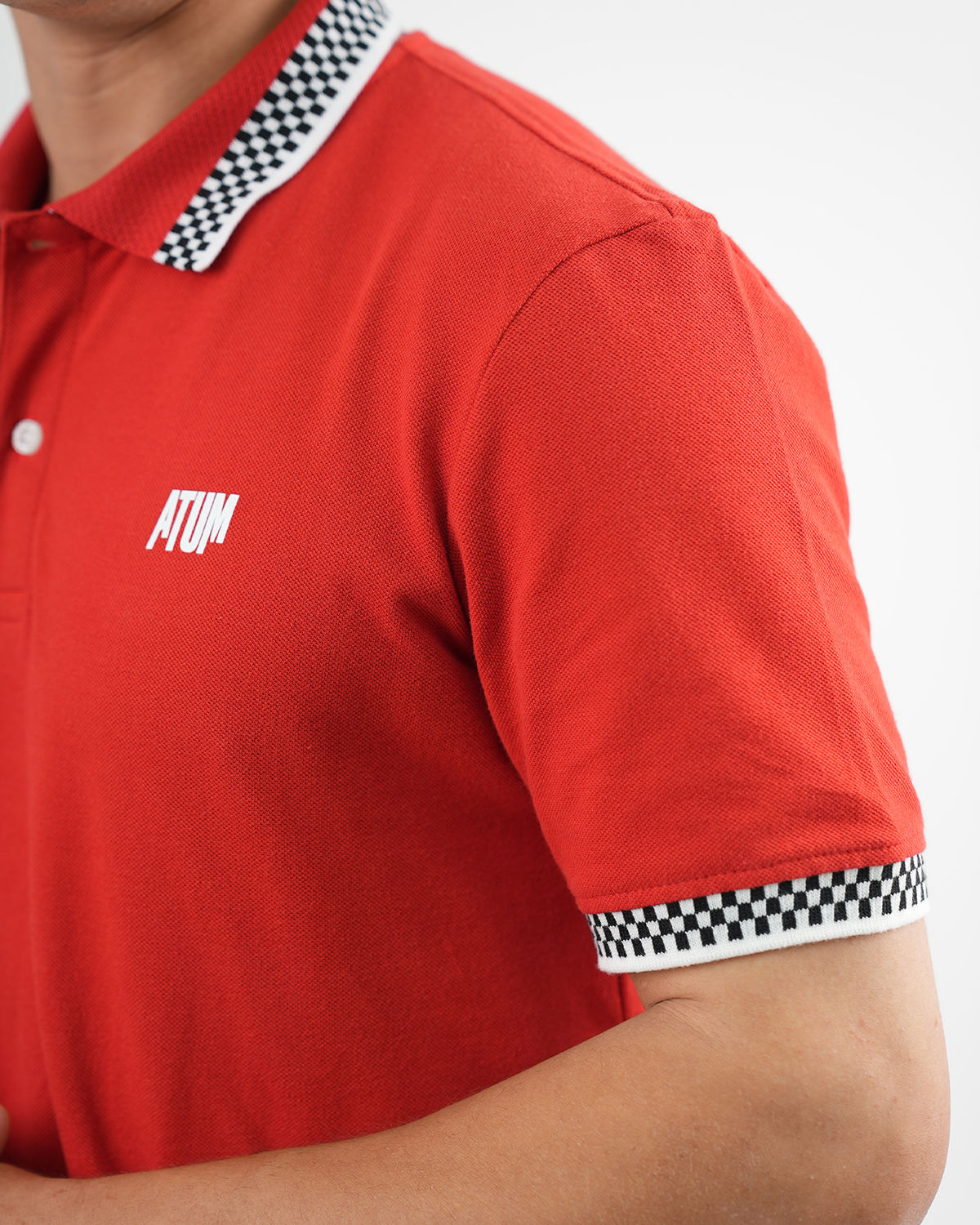 Clashflex Red Polo Shirt-Atum -46580356