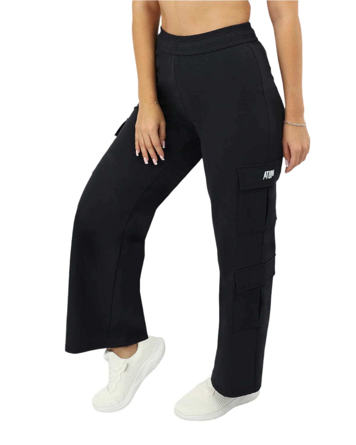 Women's Cargo Navy Pants-Atum -90743891