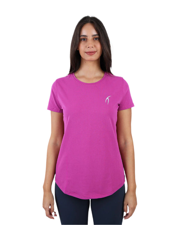 Basic Short Sleeves Dark Purple T-Shirt-Atum -17721183