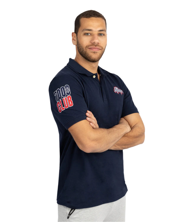 Men's Navy Polo Shirt-Atum -20658505