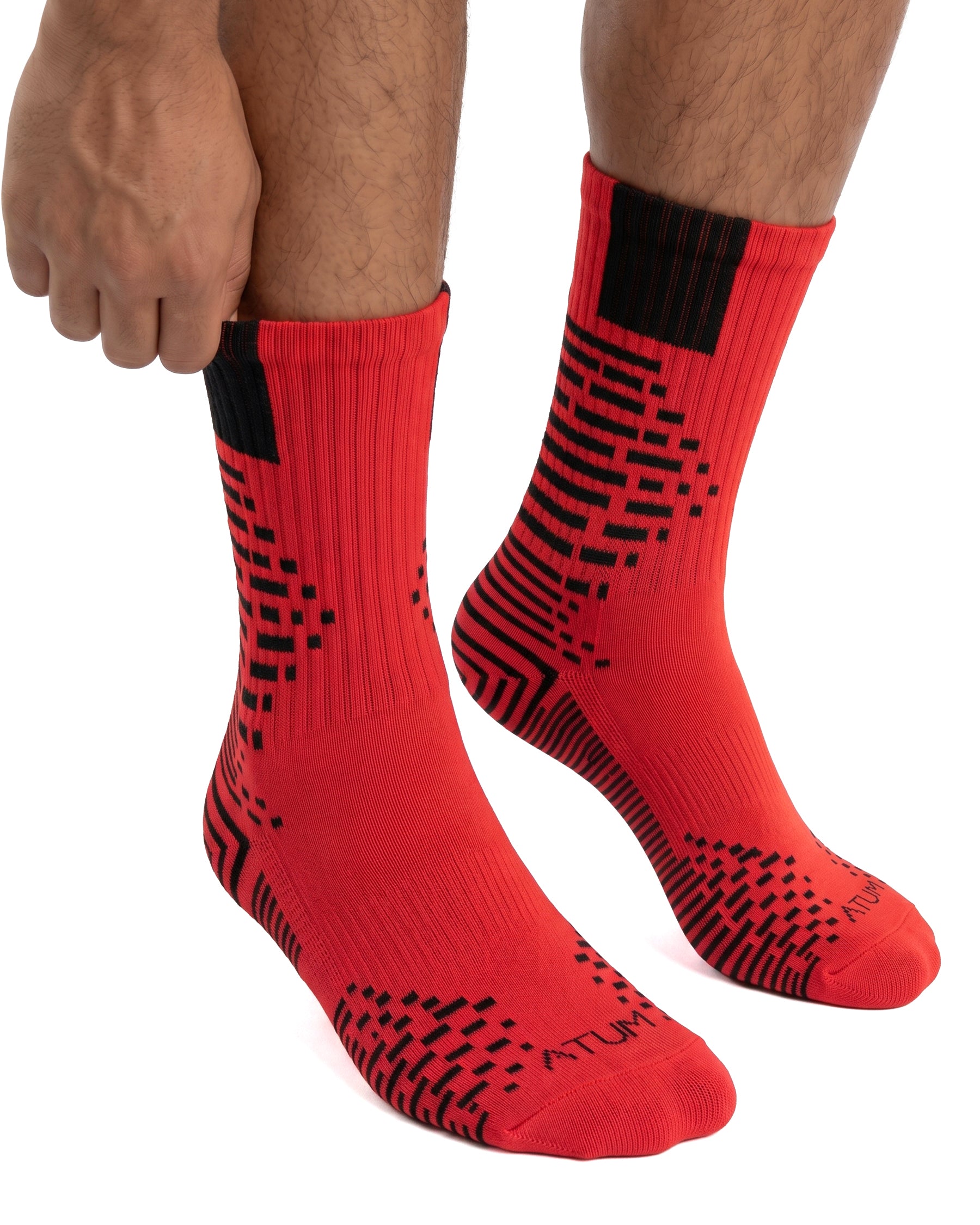 Adults Unisex Long Red-Tex Training Socks-Atum -88620116