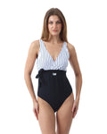 Coastal Charm Black Swimsuit