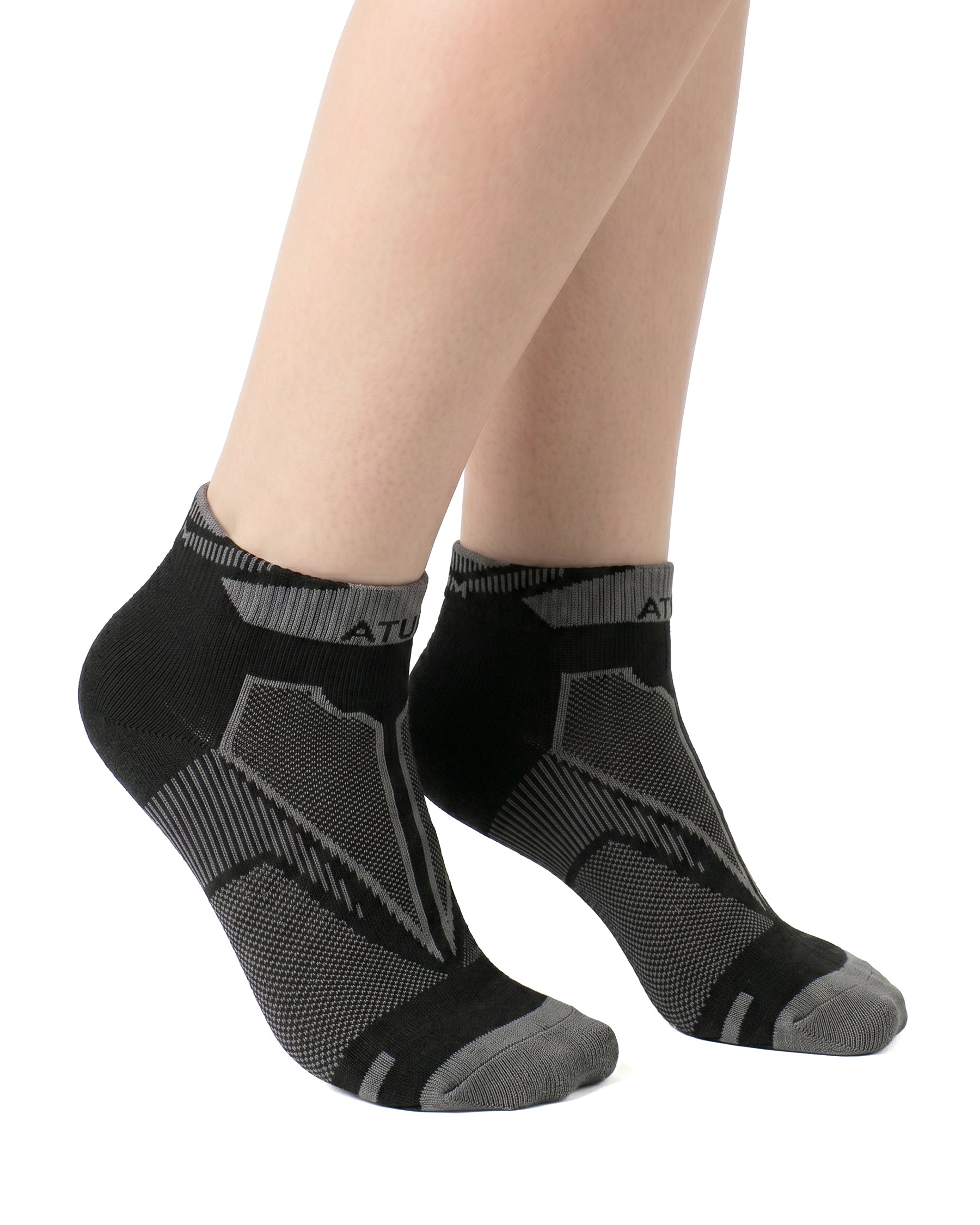 Adults Unisex Low-Cut Black Training Socks-Atum -69352813