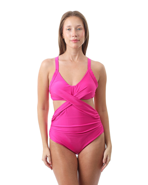 Twist Wave Fuchsia Swimsuit-Atum -30574862