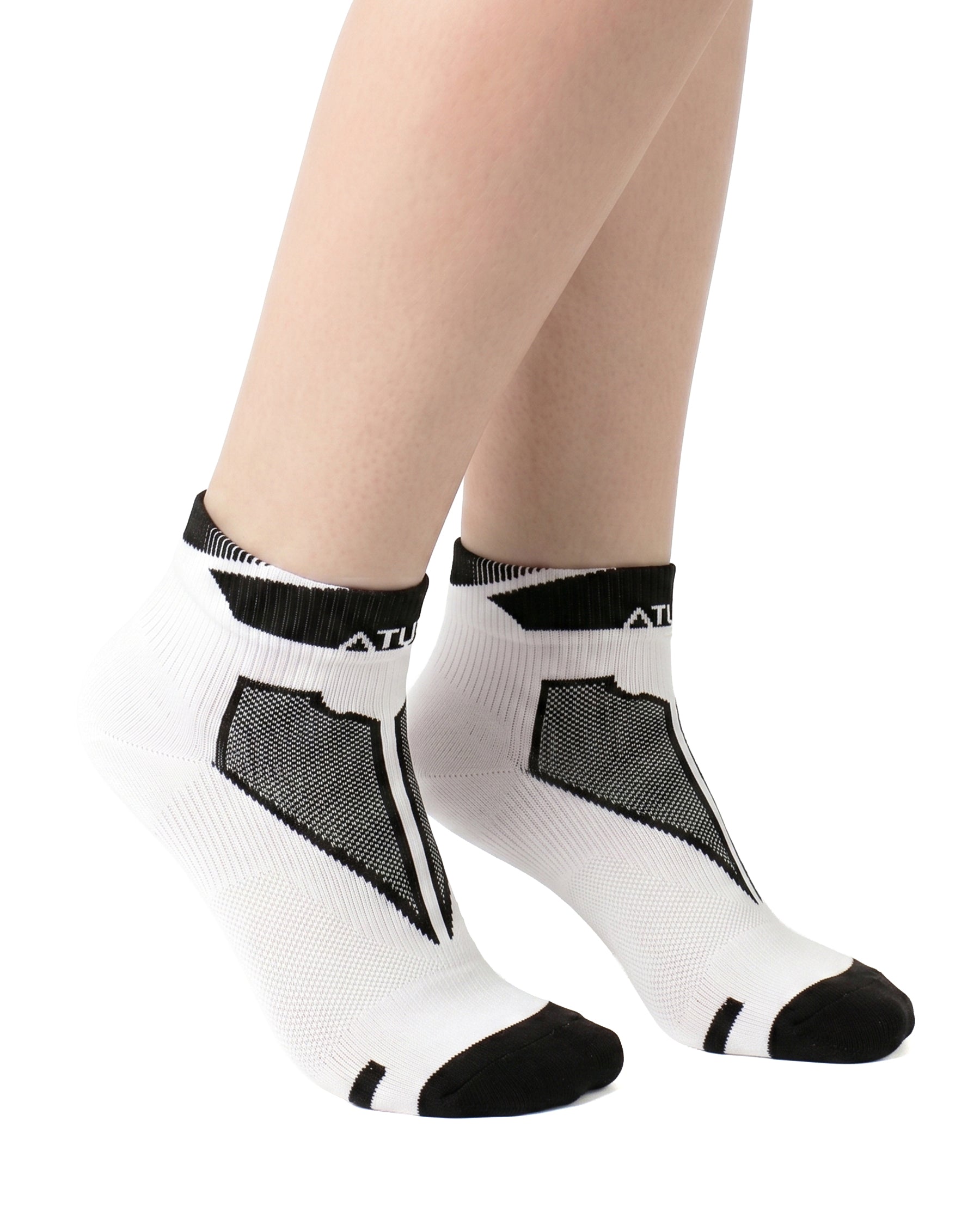 Kids Low-Cut White Training Socks-Atum -15690965