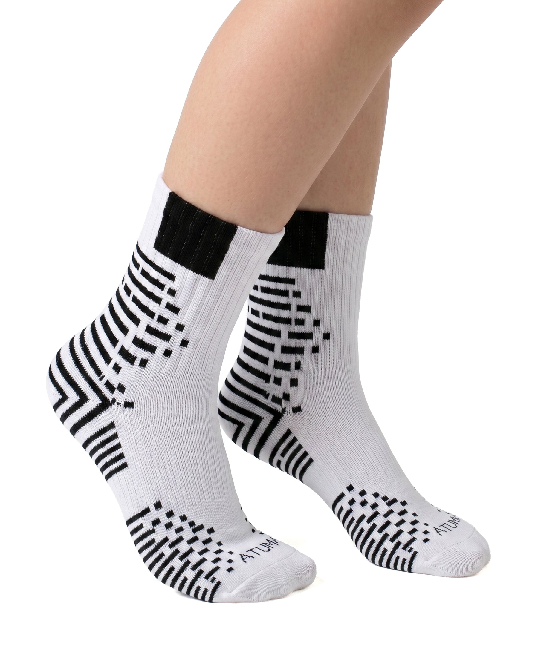 Kids Mid-Crew White-Tex Training Socks-Atum -57735559