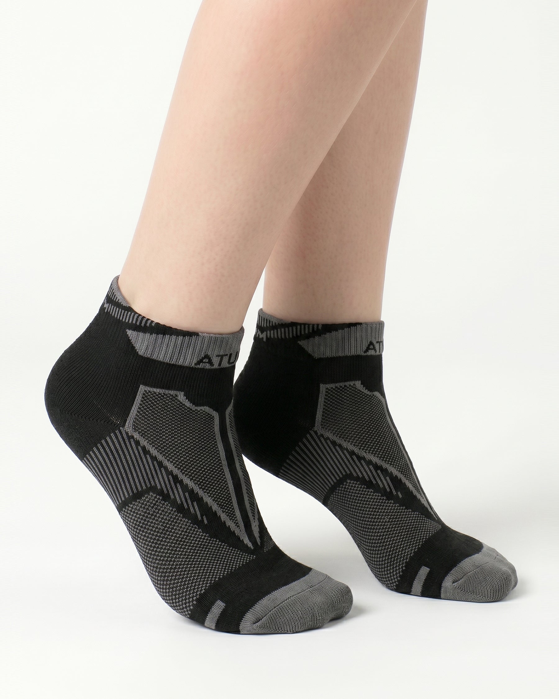 Kids Low-Cut Black Training Socks