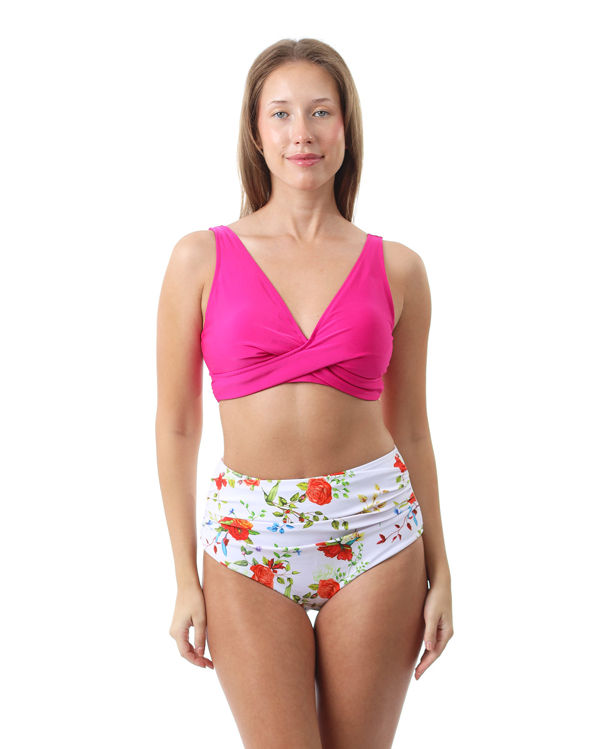 Floral Splash Fuchsia Bikini-Atum -68087338