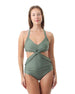 Twist Wave Green Swimsuit