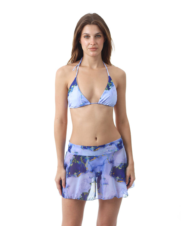 Galaxy Marble Blue Bikini Set-Atum -38632909