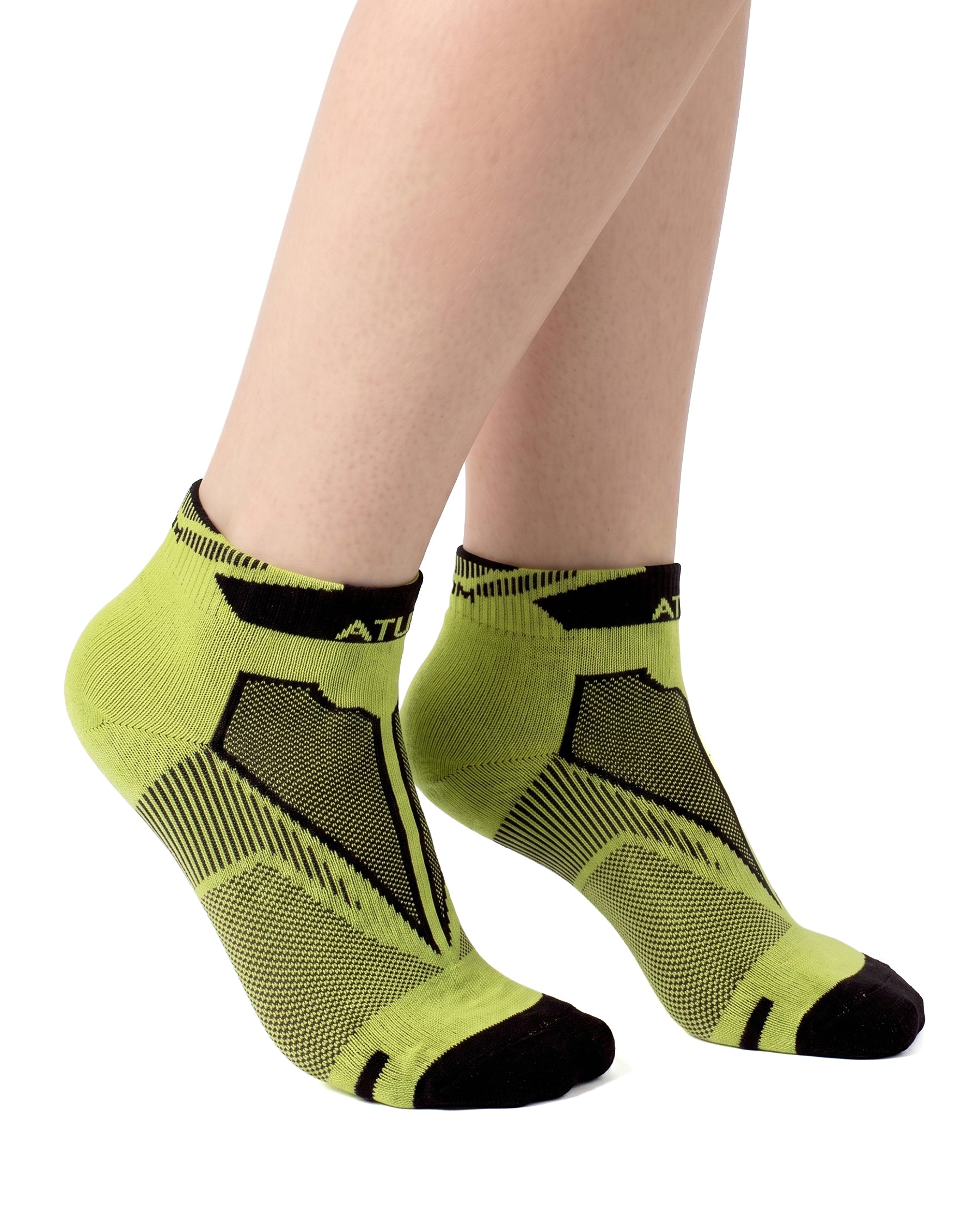 Adults Unisex Low-Cut Green Training Socks-Atum -49208006