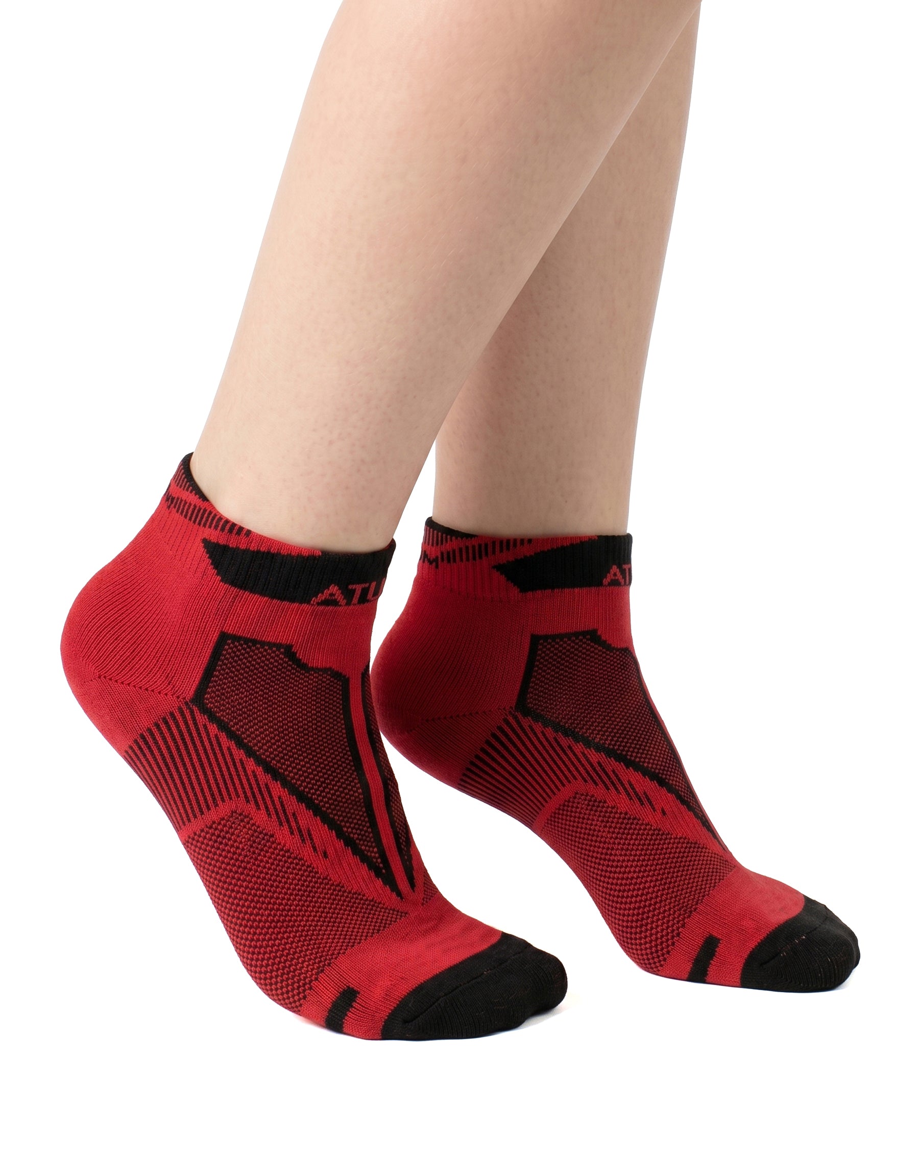 Kids Low-Cut Red Training Socks-Atum -89656409
