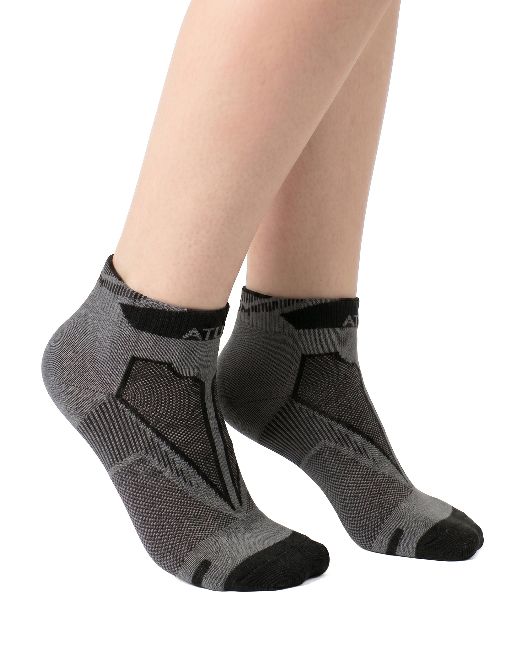 Kids Low-Cut Gray Training Socks-Atum -89159562