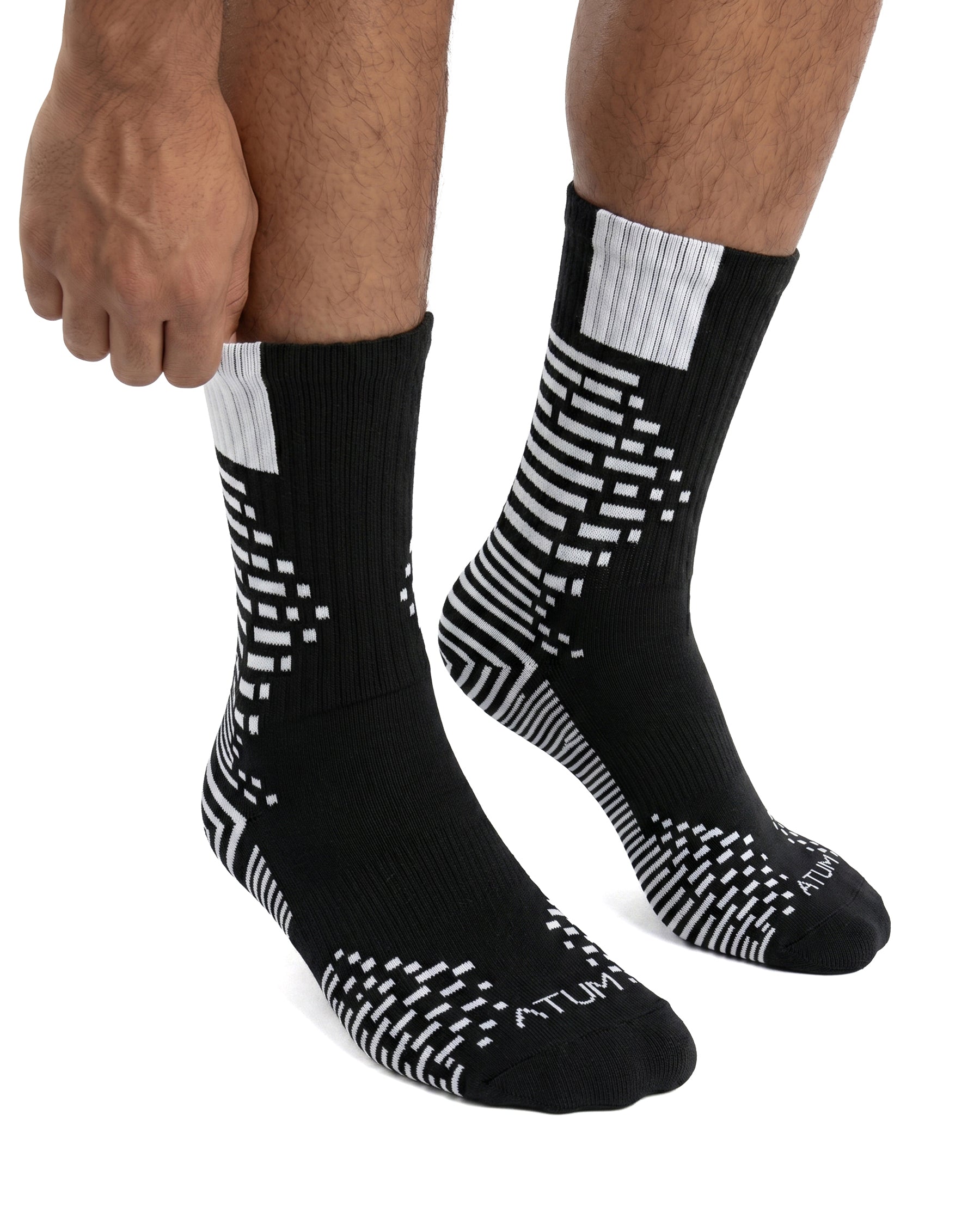 Adults Unisex Long Black-Tex Training Socks-Atum -95457068