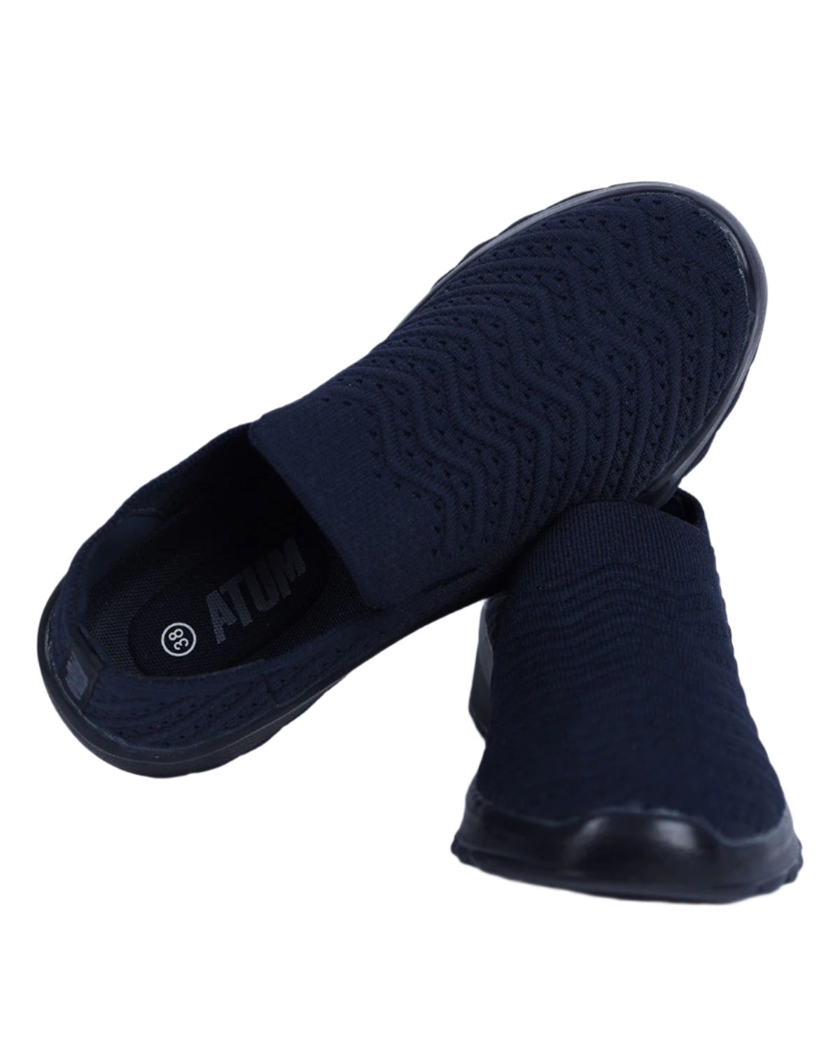 Stylish Slip-On Navy Women Shoes-Atum -35840350