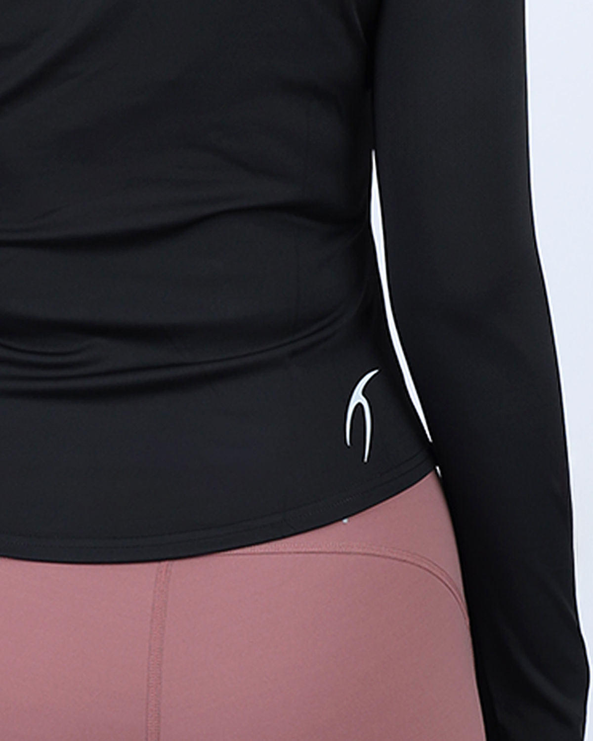 Elegance Women's Black Long-Sleeve Top-Atum -58355344