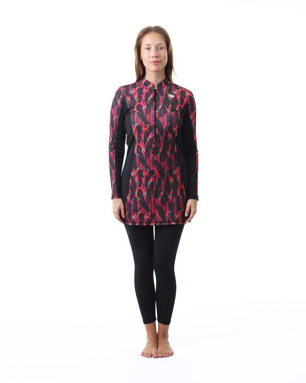 Night Garden Black Long Rashguard-Atum -79271390