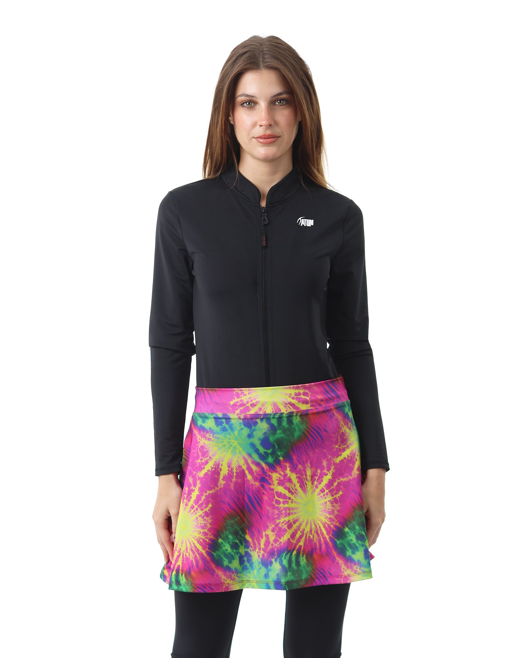 Neon Splash Pink Skirt-Atum -74086077