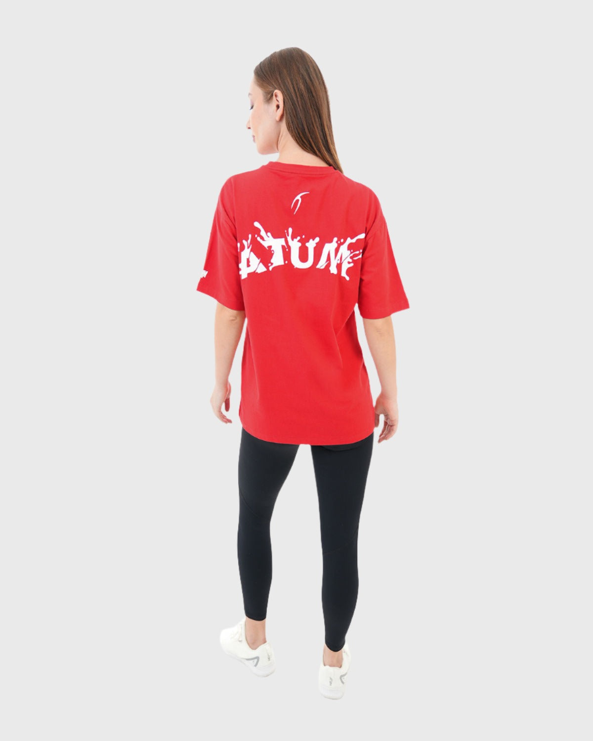 Oversized Splash Red T-Shirt-Atum -40983715