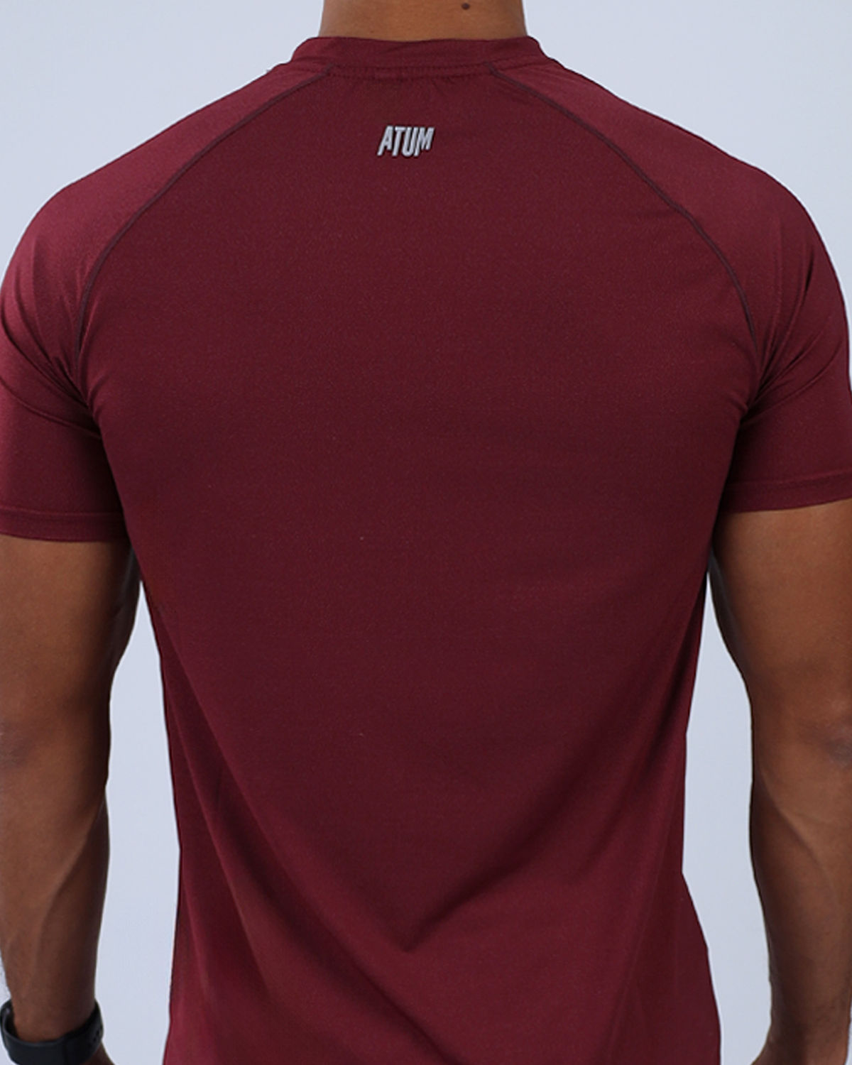 Dri-FIT Short-Sleeve Burgundy Fitness Top-Atum -71944466