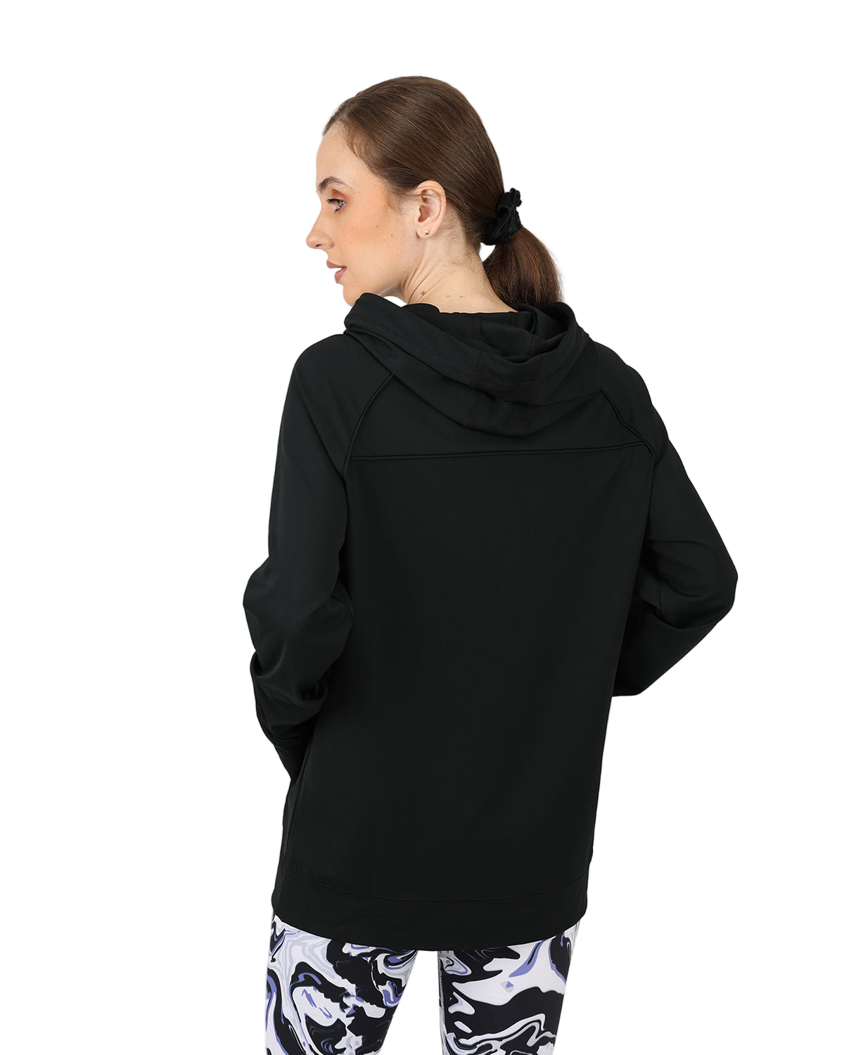 Long-Sleeve Training Black Hoodie-Atum -13870201