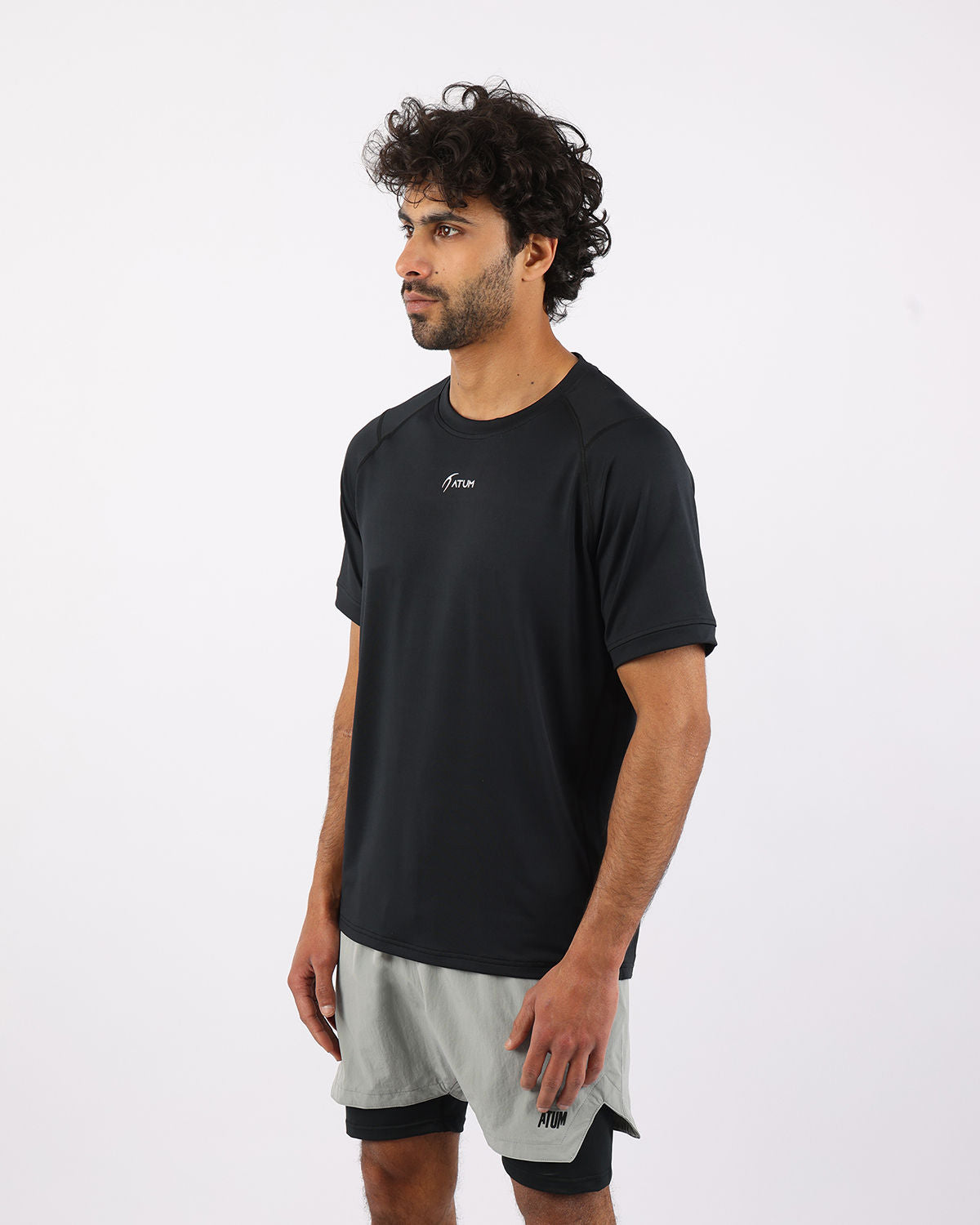 Energy Flow Men's Black T-Shirt-Atum -67493443