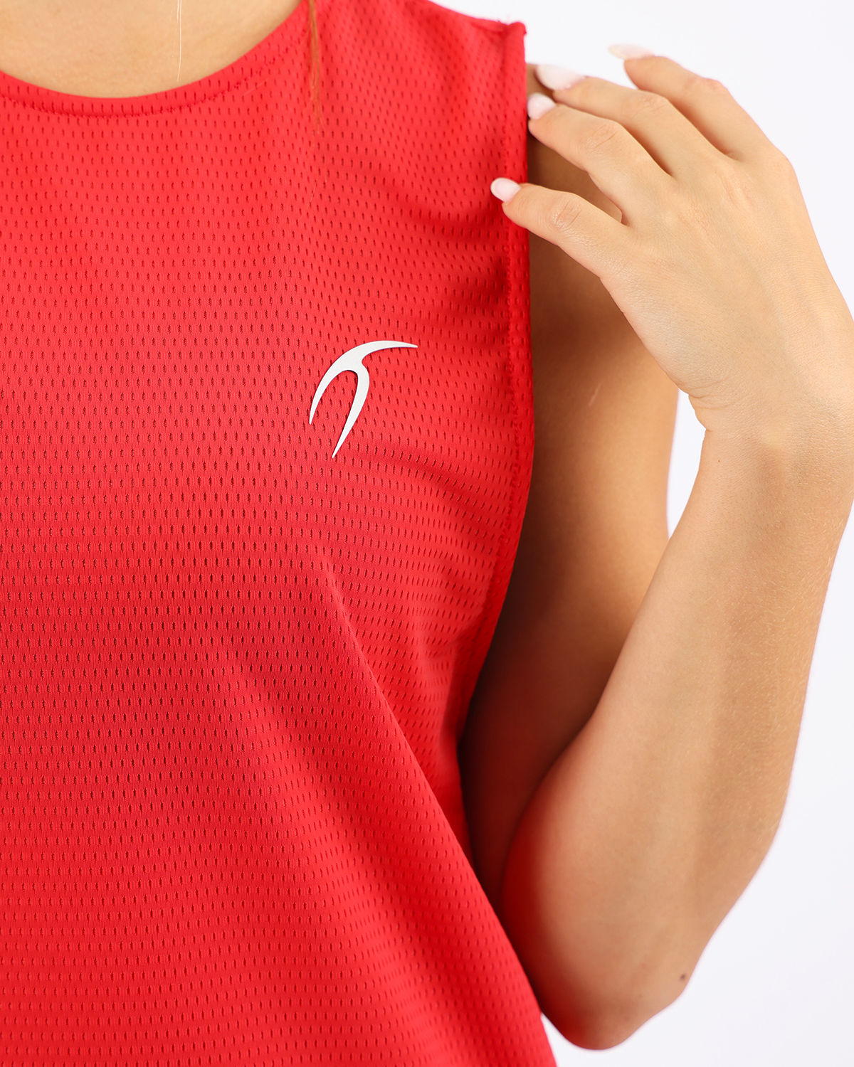 Victory Sleeveless Red Tank Top-Atum -26646514