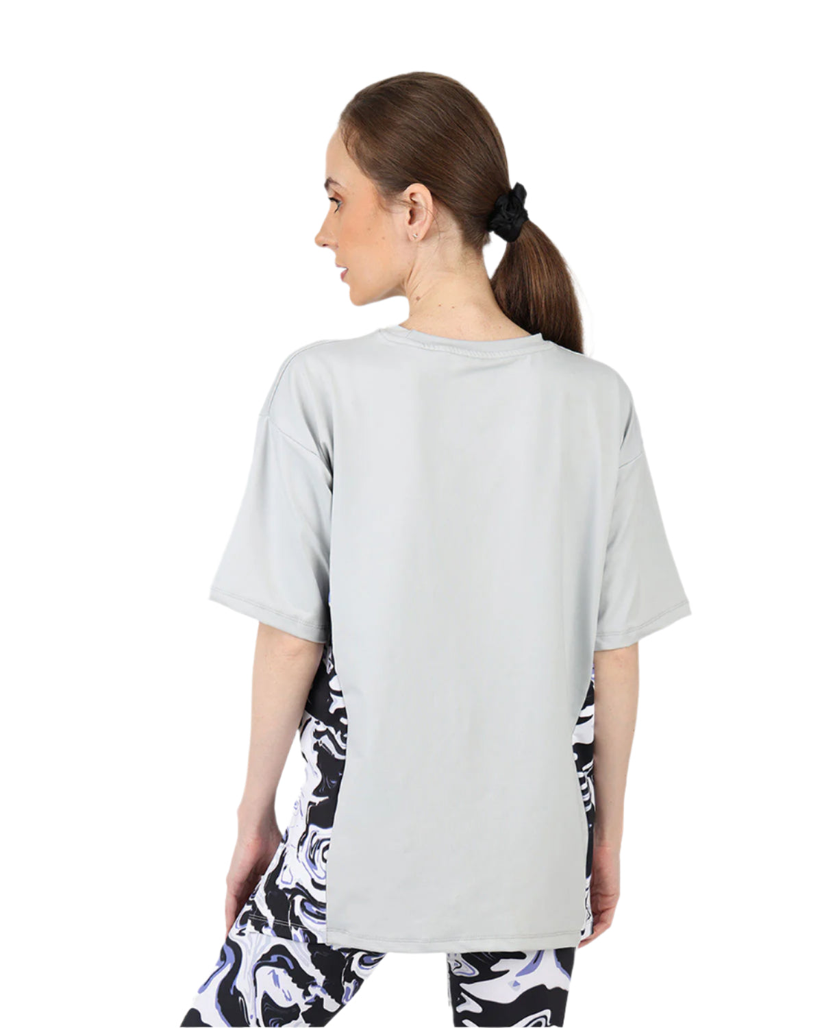 Women's Oversized Gray T-Shirt-Atum -4482086