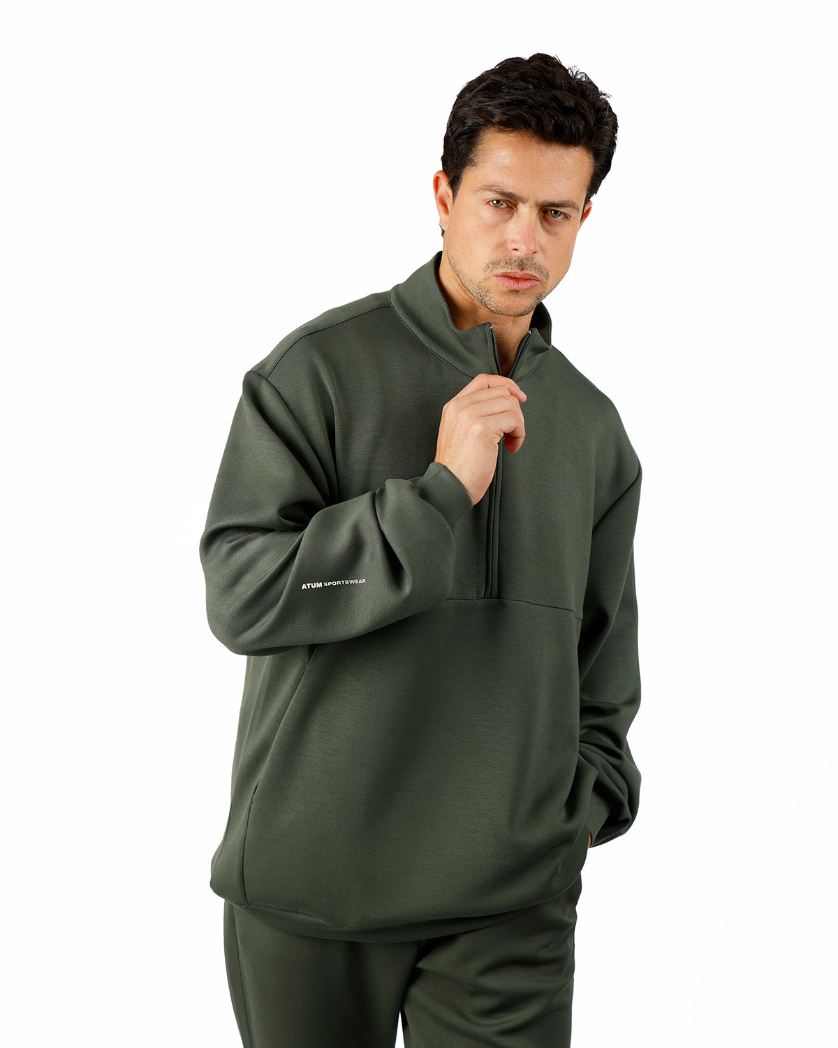 Comfort Men's Olive Tracksuit-Atum -4350573