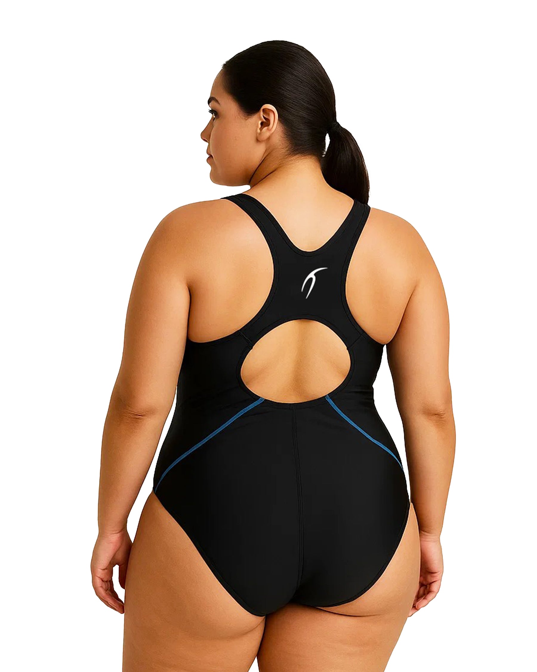 Waves Oversize Black Swimsuit-Atum -94723292