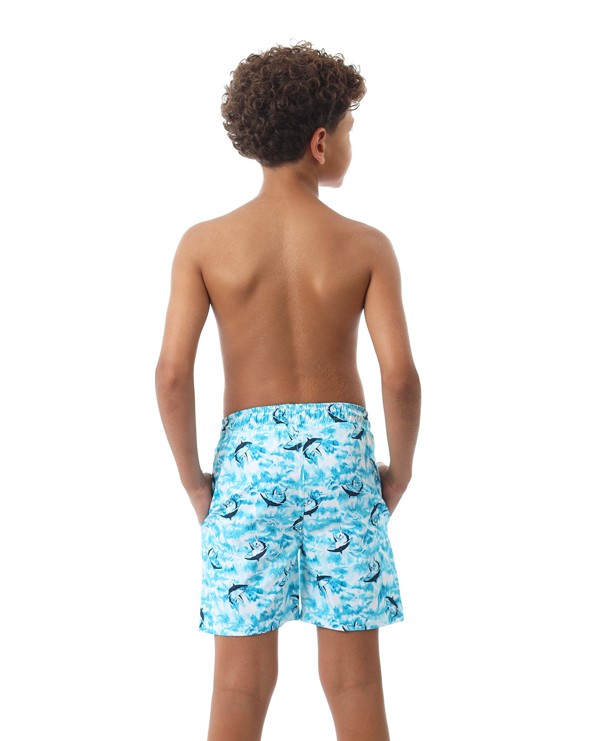 Shark Attack Boy's Aqua Swim Short-Atum -46209889