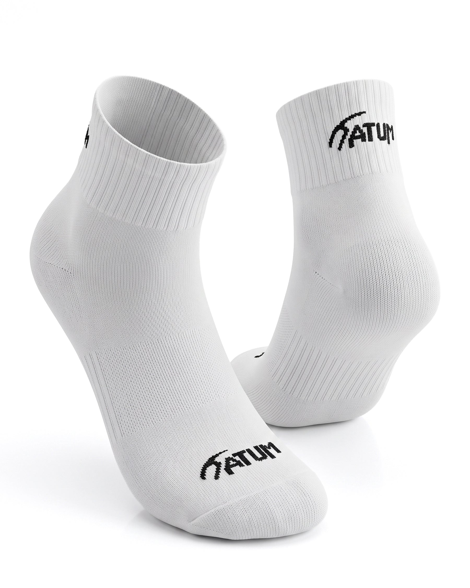 Unisex White Half Socks-Atum -82717782