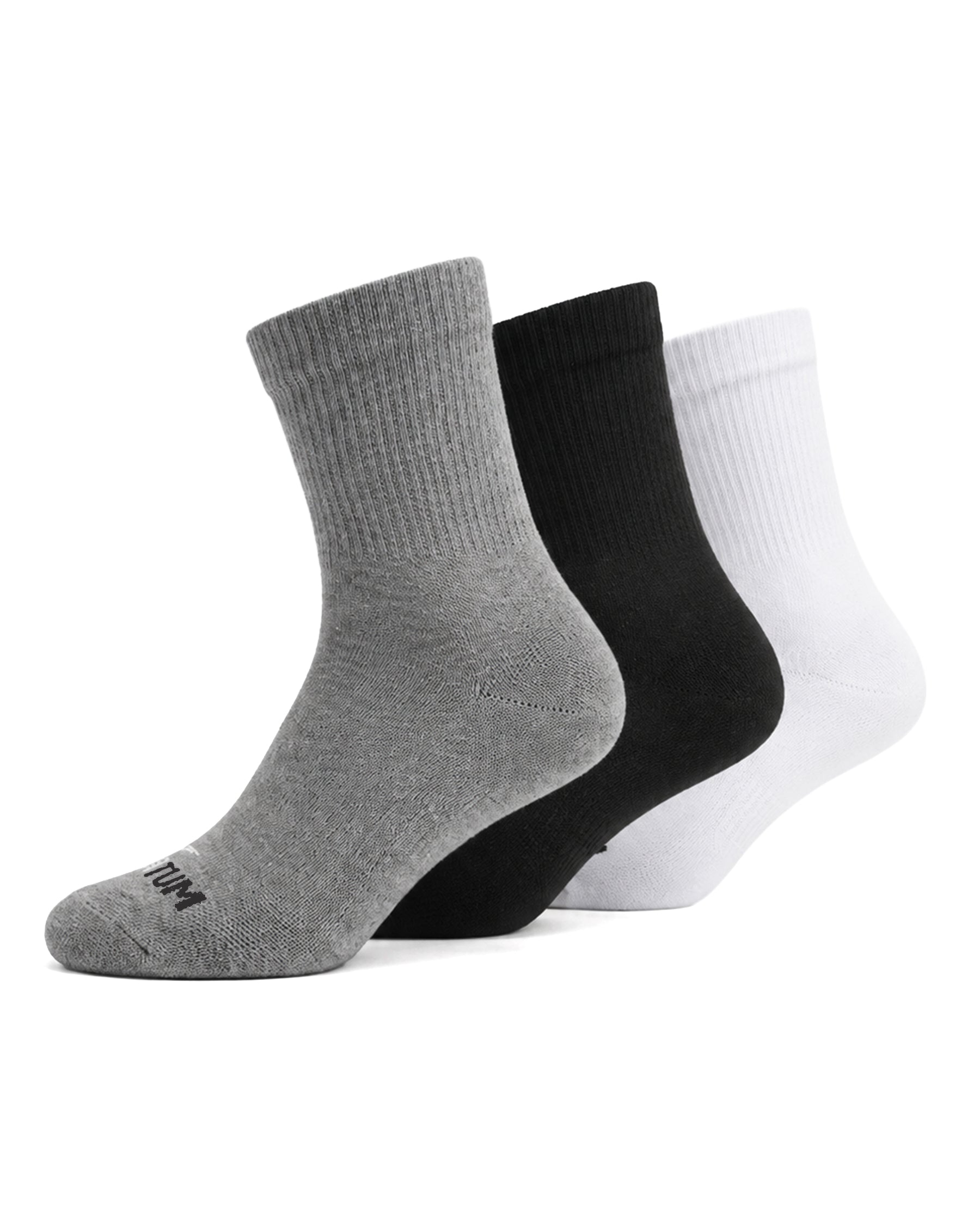 Kids Mid-Crew Mix Socks-Pack of 3-Atum -86742068