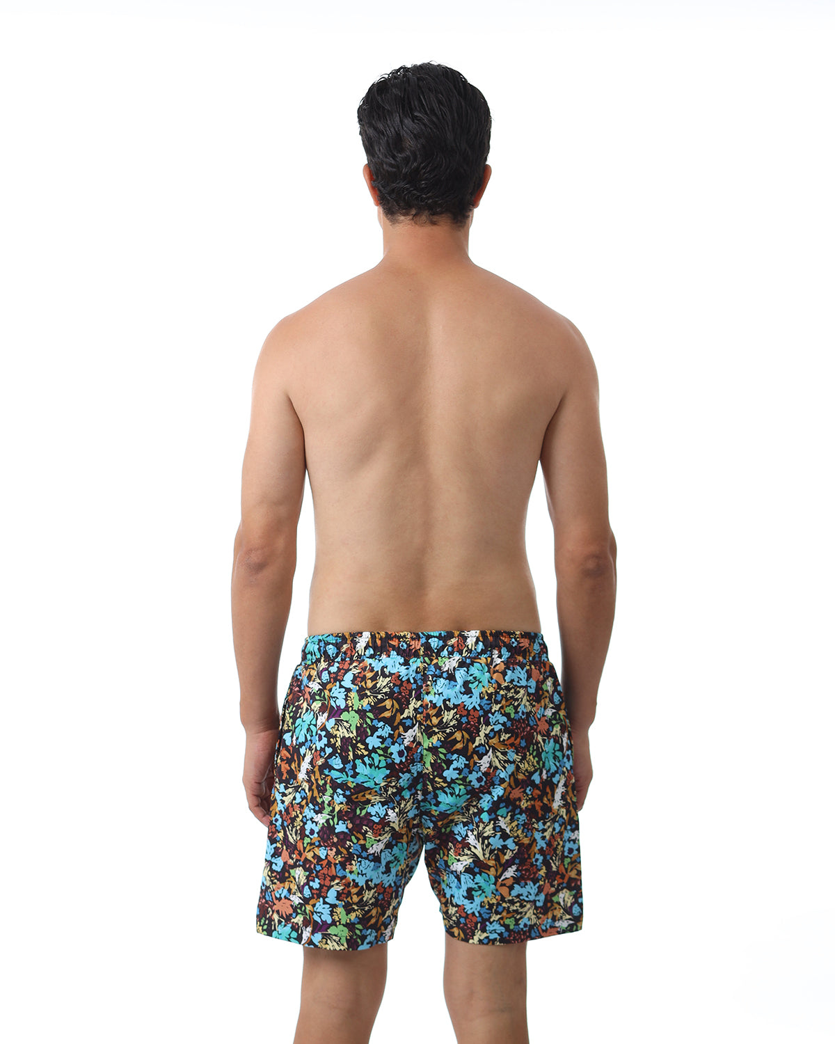 Aquatic Bloom Black Swim Short-Atum -77347963