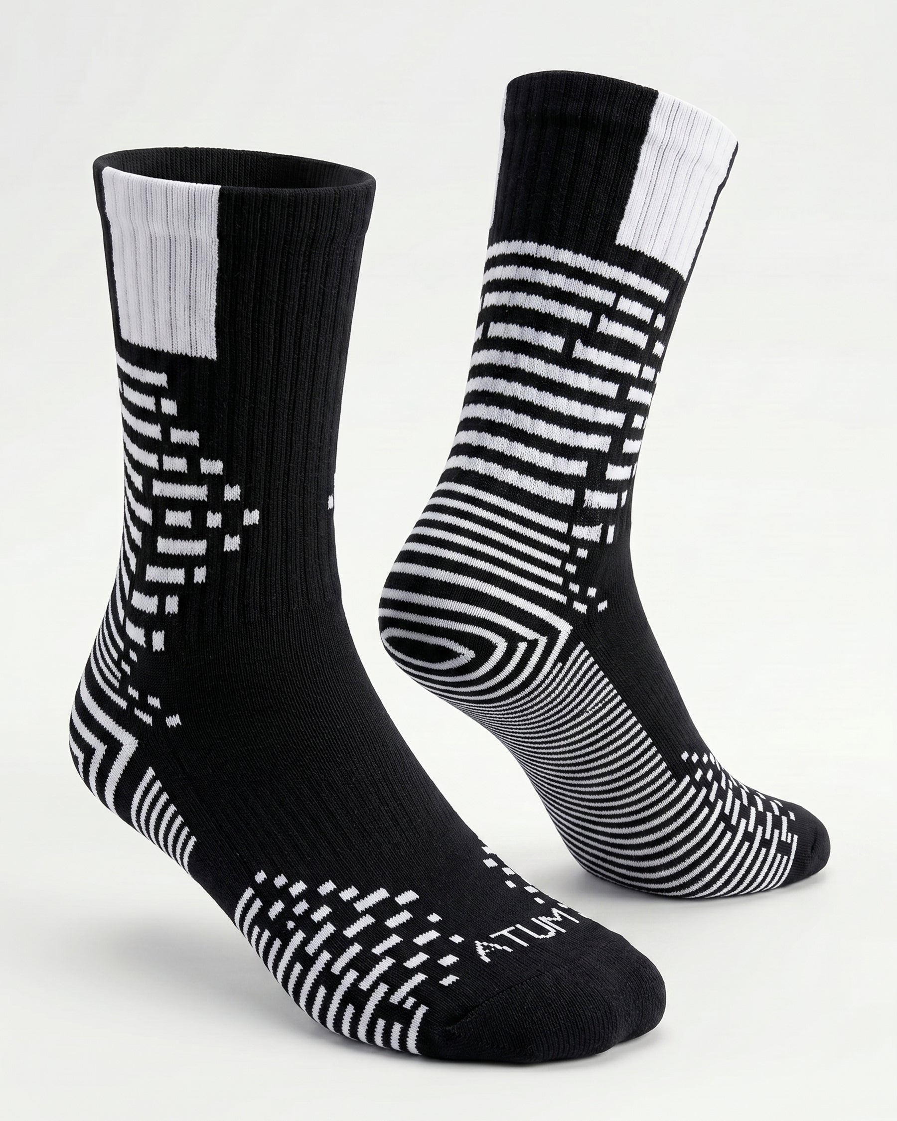 Adults Unisex Long Black-Tex Training Socks-Atum -55442552
