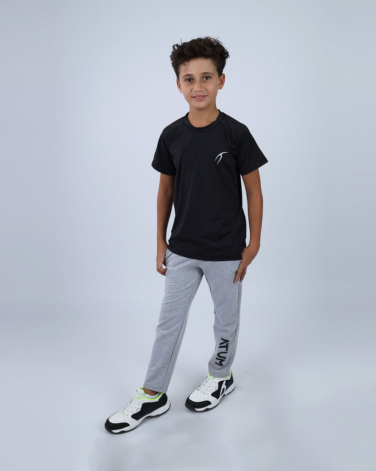 Power-On Sports Black T-Shirt-Atum -8834339