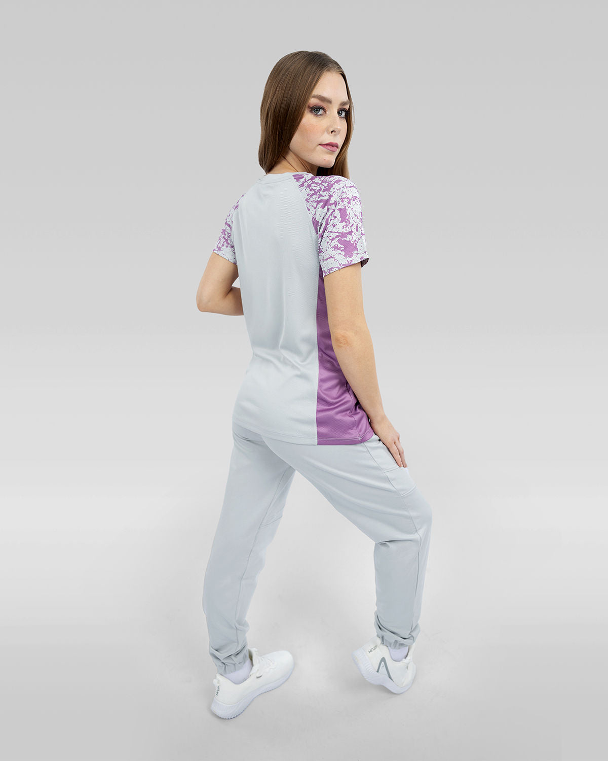 Women's Short Sleeves Gray T-Shirt