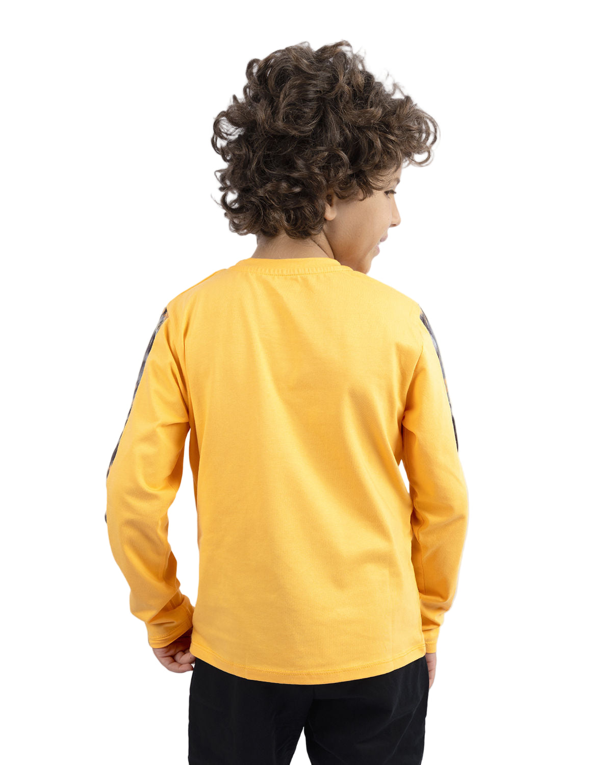 Long Sleeves Boy's Gold T-Shirt-Atum -54313948