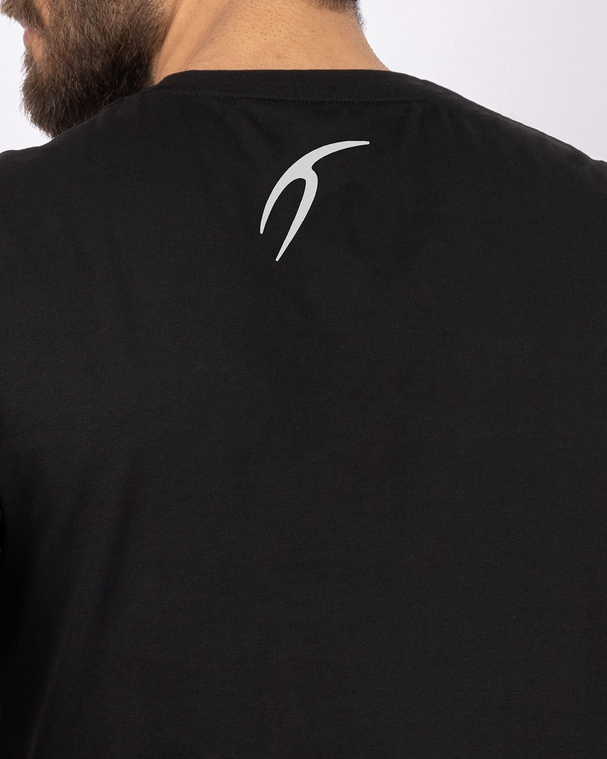 Basic Cotton Black T-Shirt-Atum -36606853