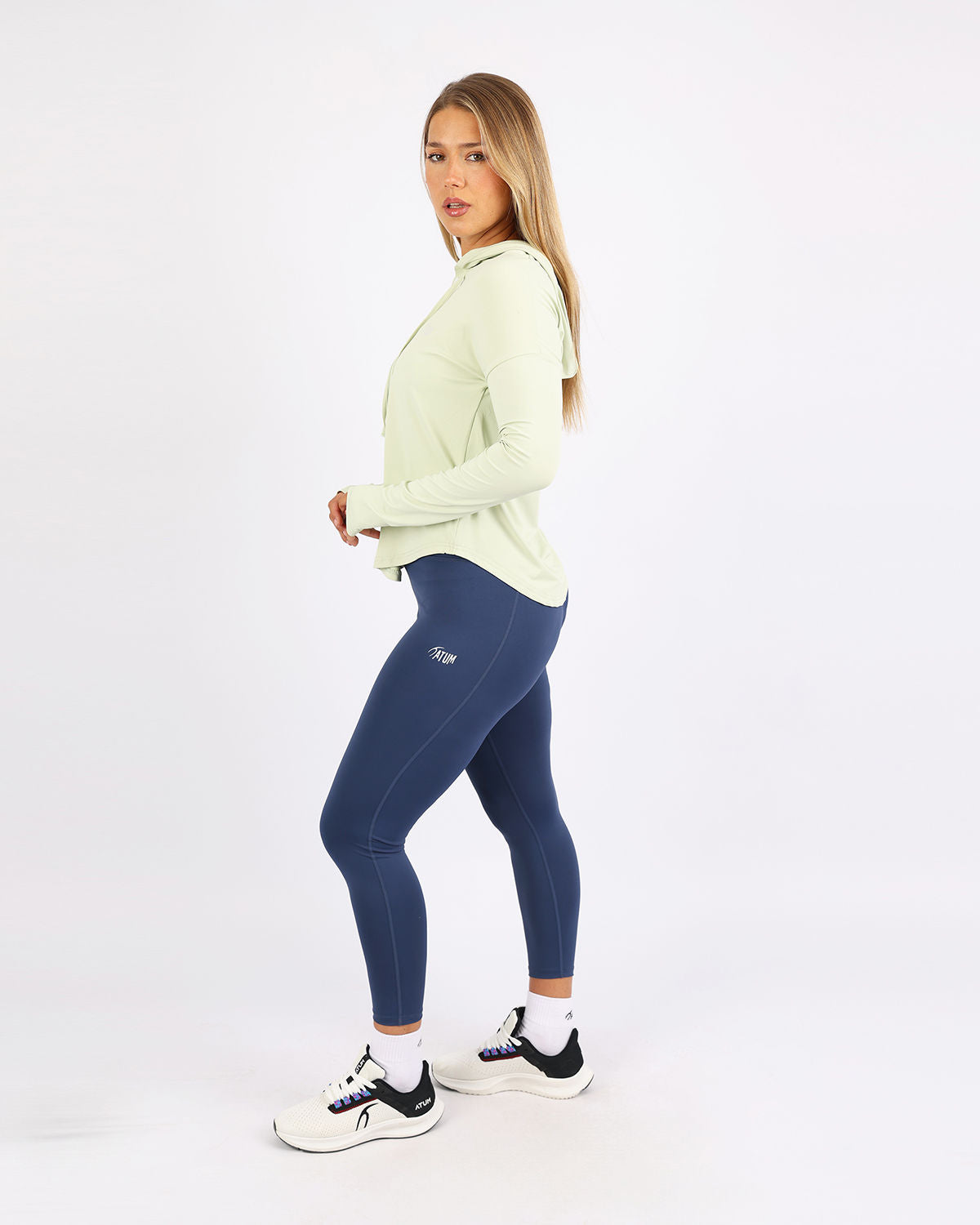 Long Slevess Women's Green Hoodie-Atum -51967803